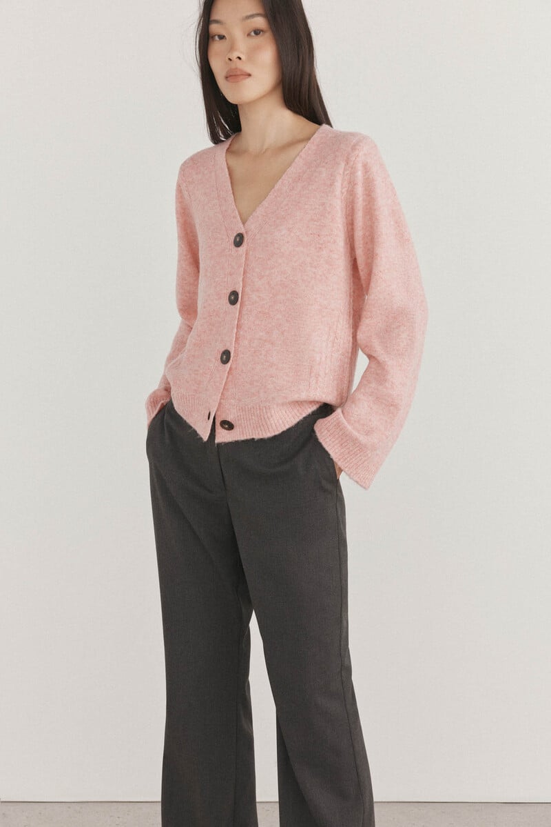 Cortefiel Cárdigan Pico Detalles De Ochos