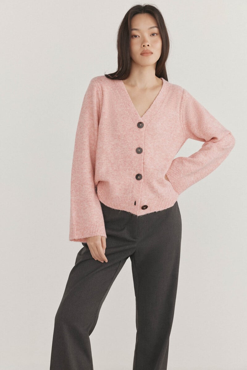 Cortefiel Cárdigan Pico Detalles De Ochos