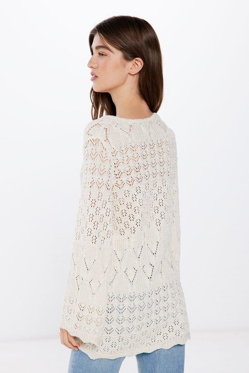 Cortefiel Cardigan Pointelle