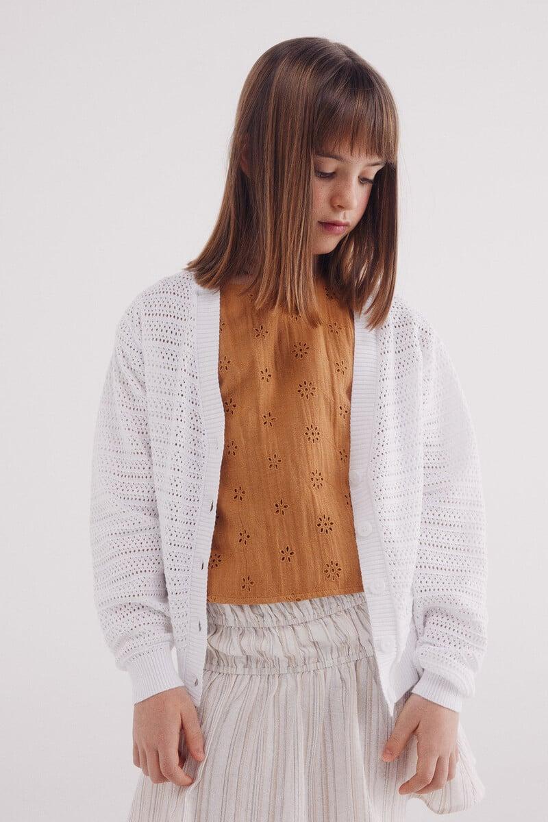 Cortefiel Cardigan Punto Niña