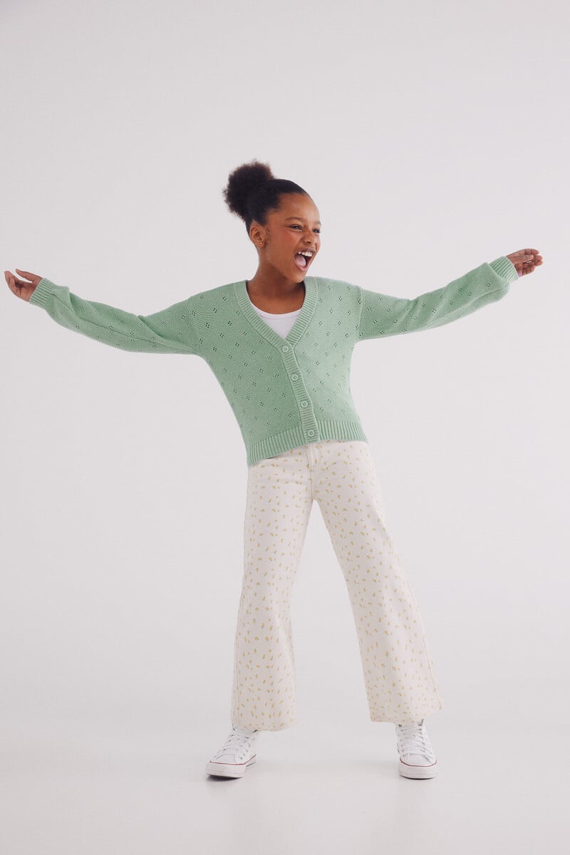 Cortefiel Cardigan Punto Niña