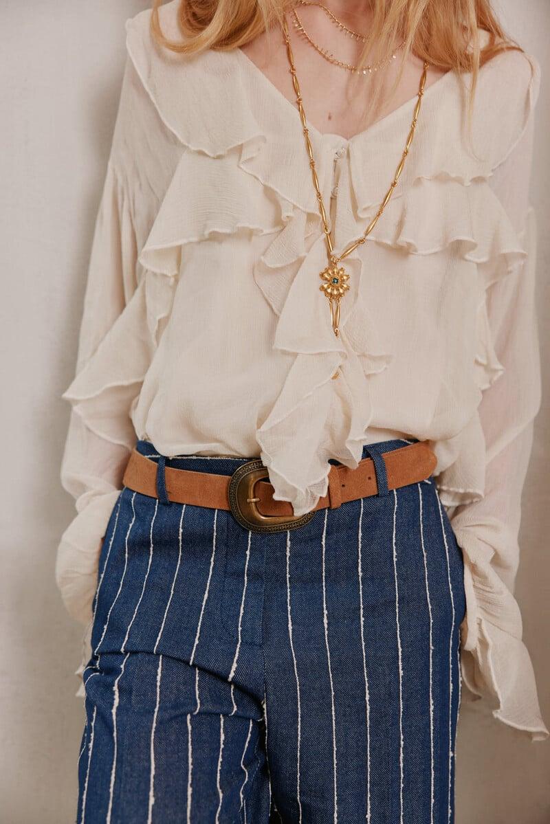 Cortefiel Carina. Blusa Volantes