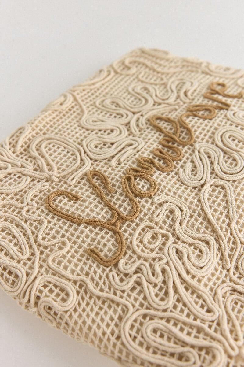 Cortefiel Cartera Maxi Algodón Estampada