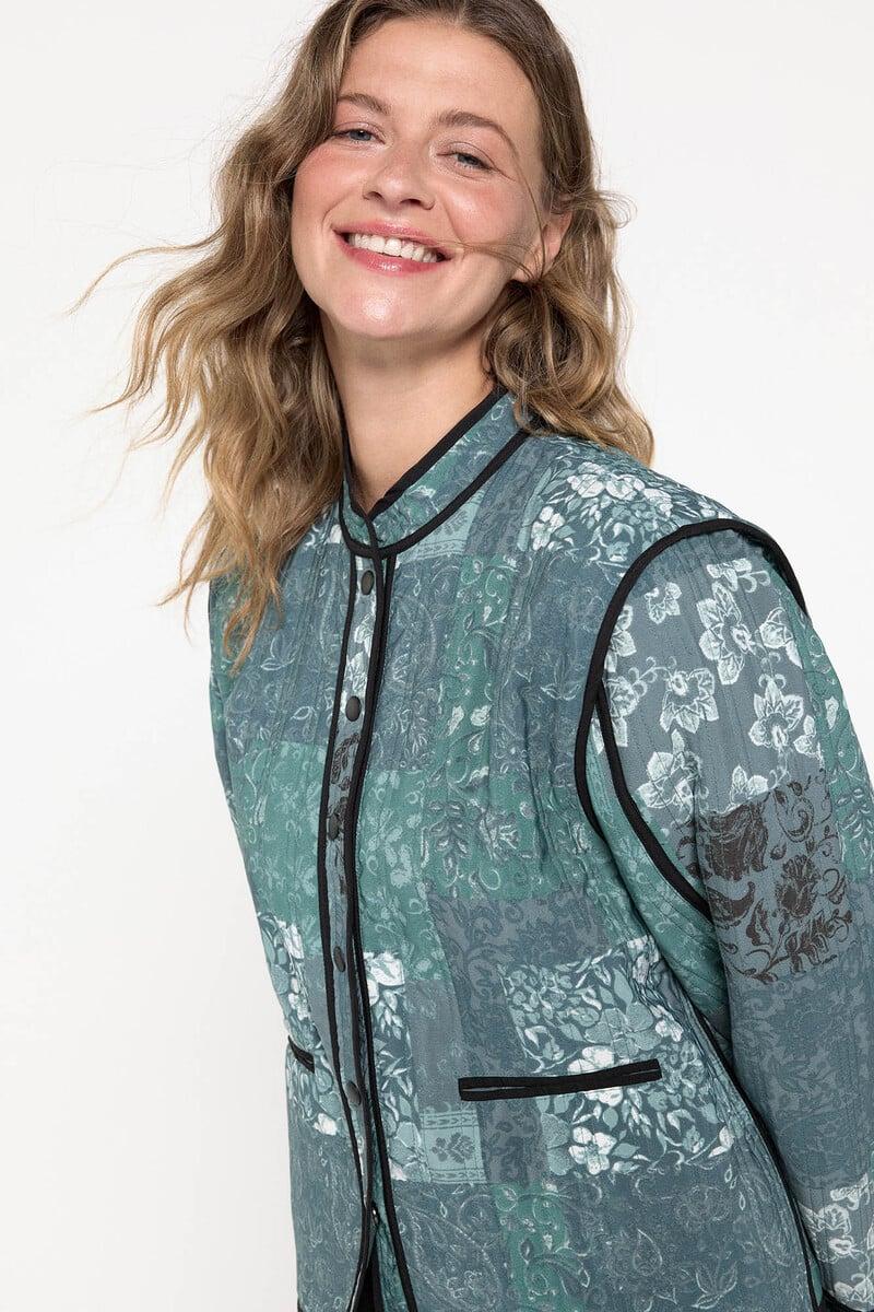 Cortefiel Cazadora Acolchada Estampada