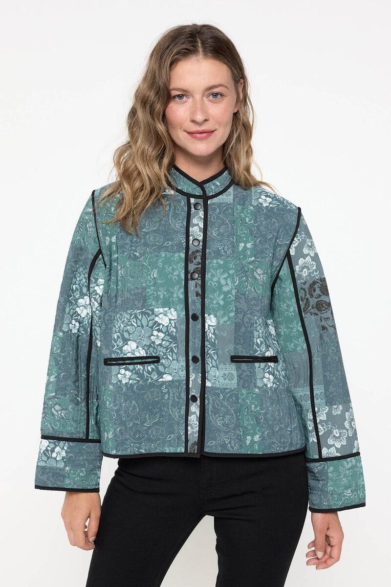 Cortefiel Cazadora acolchada estampada