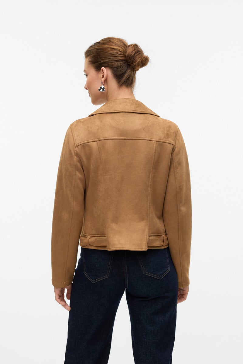 Cortefiel Cazadora De Ante Con Tachuelas