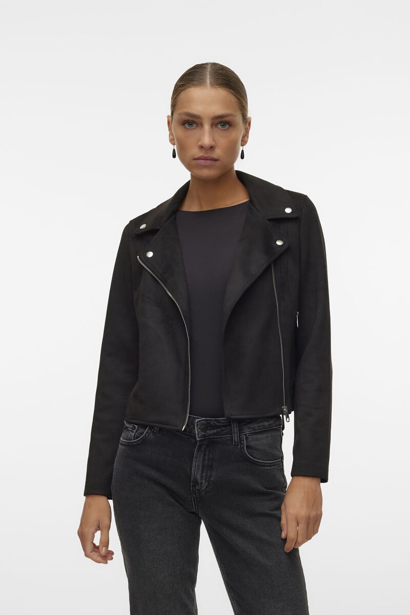 Cortefiel Cazadora De Ante Con Tachuelas