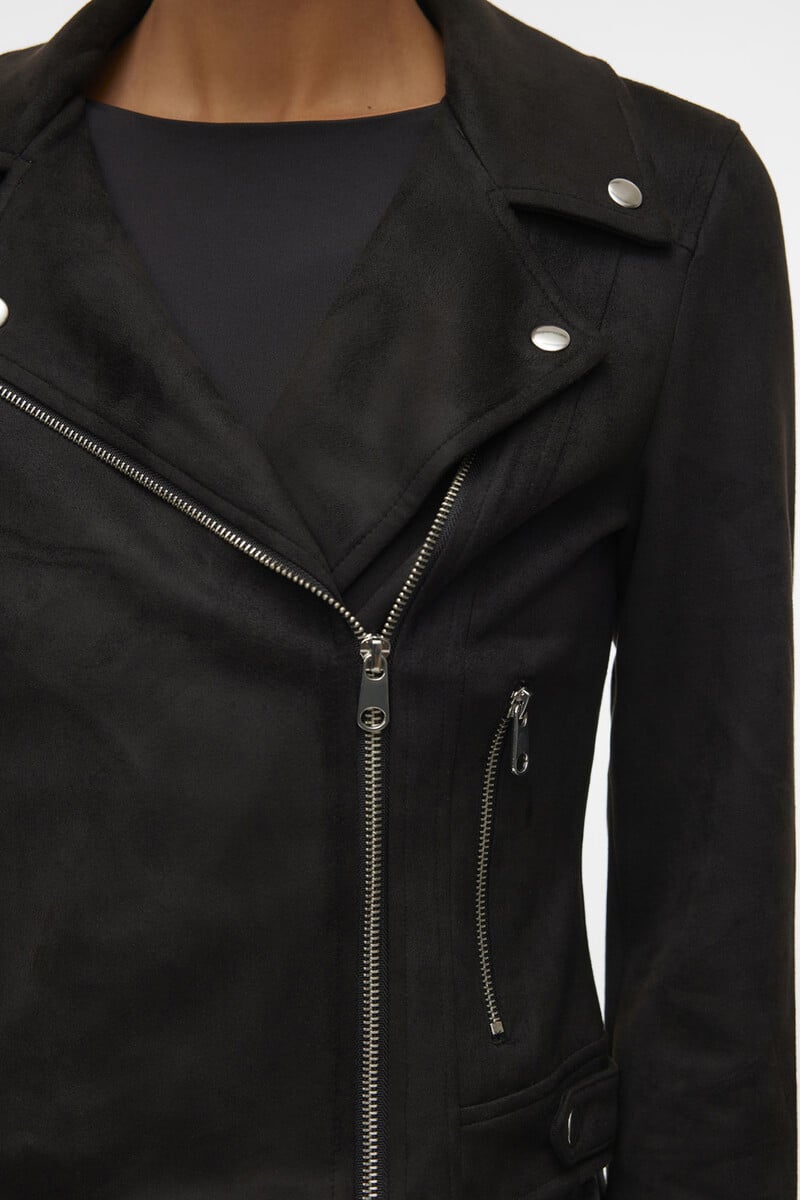 Cortefiel Cazadora De Ante Con Tachuelas