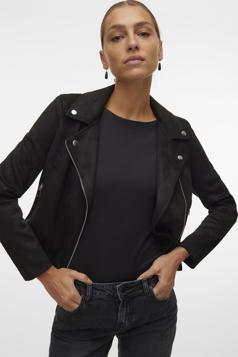 Cortefiel Cazadora de ante con tachuelas