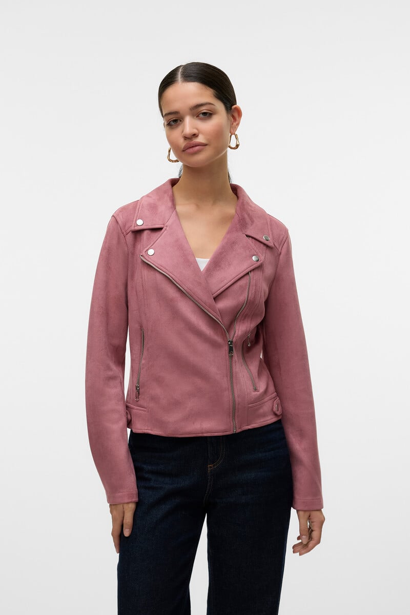 Cortefiel Cazadora De Ante Con Tachuelas