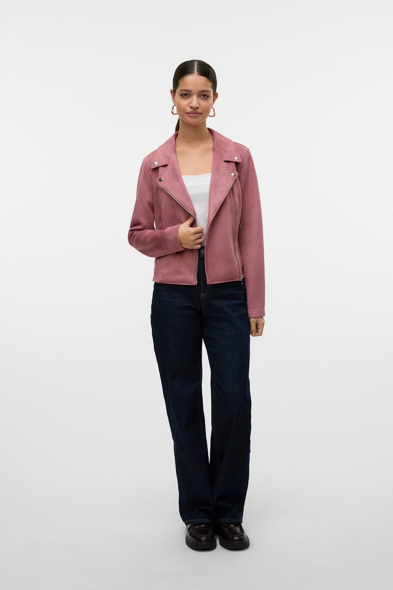 Cortefiel Cazadora De Ante Con Tachuelas