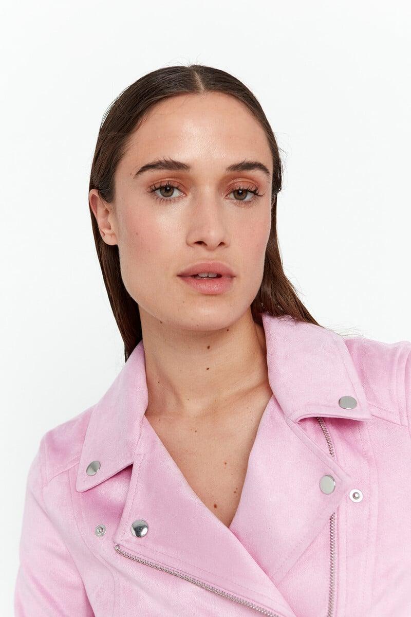 Cortefiel Cazadora De Ante Con Tachuelas