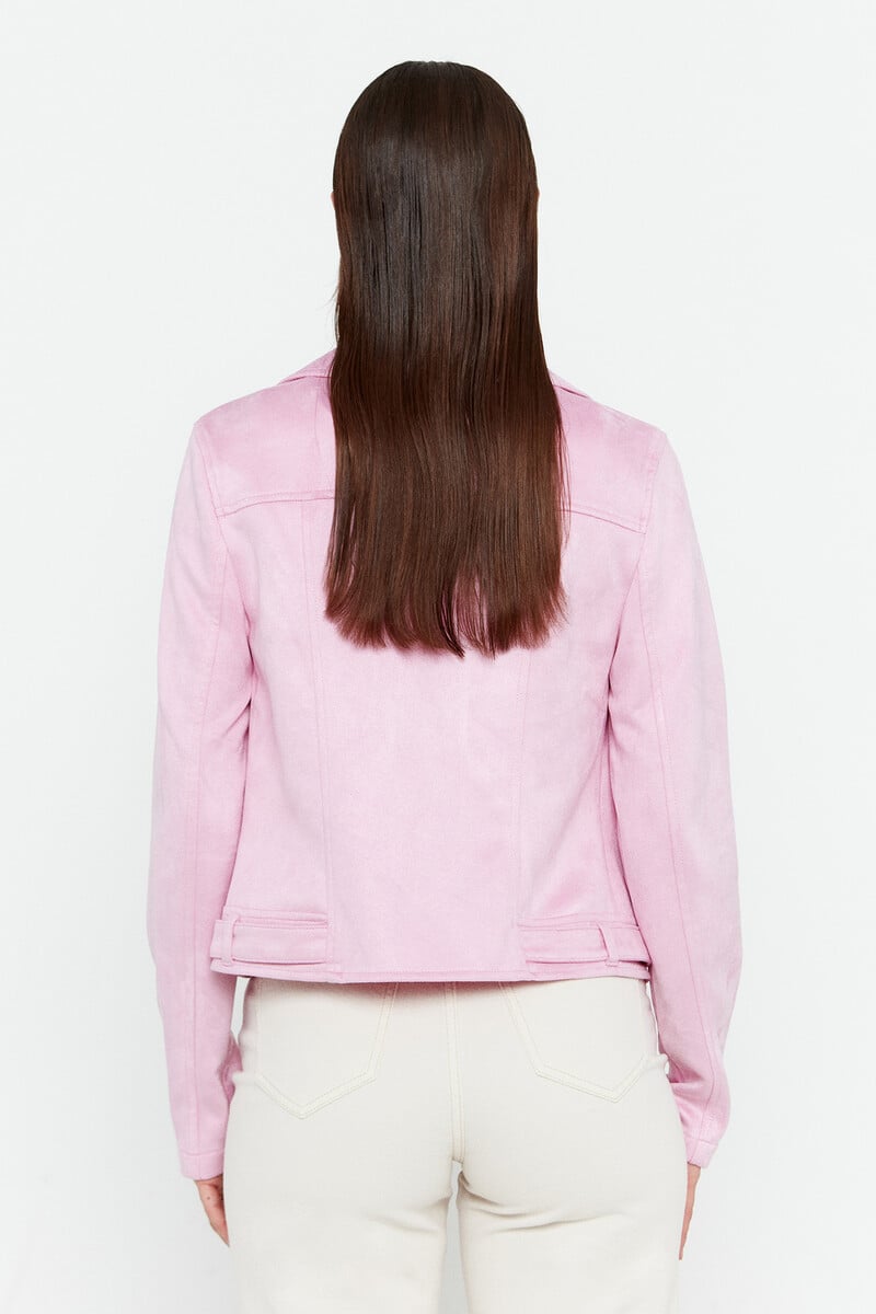 Cortefiel Cazadora De Ante Con Tachuelas