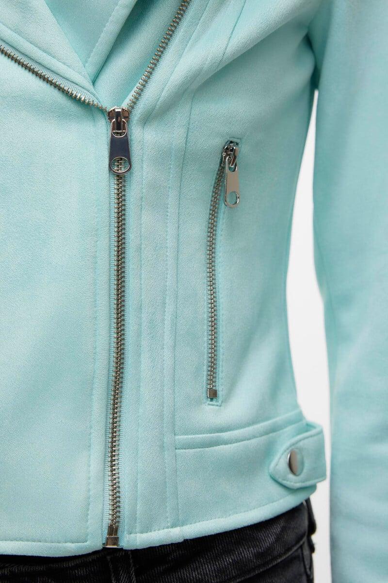 Cortefiel Cazadora De Ante Con Tachuelas