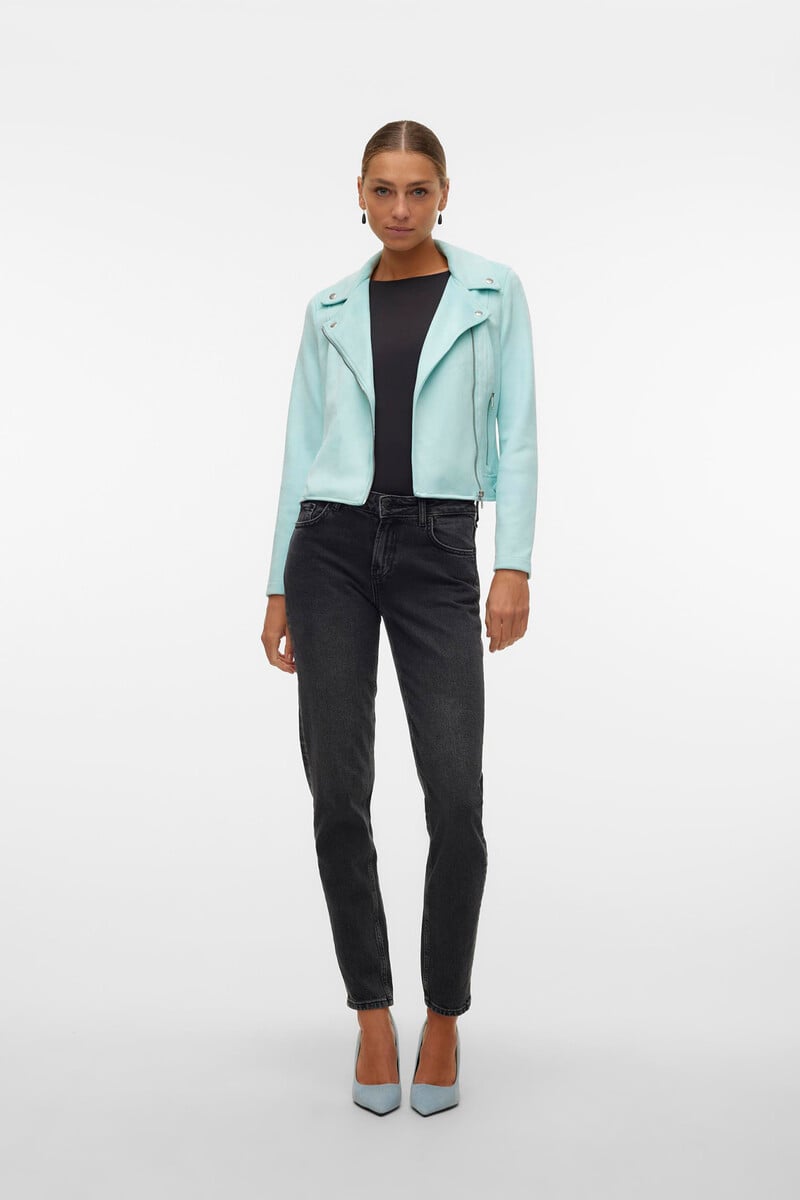 Cortefiel Cazadora De Ante Con Tachuelas