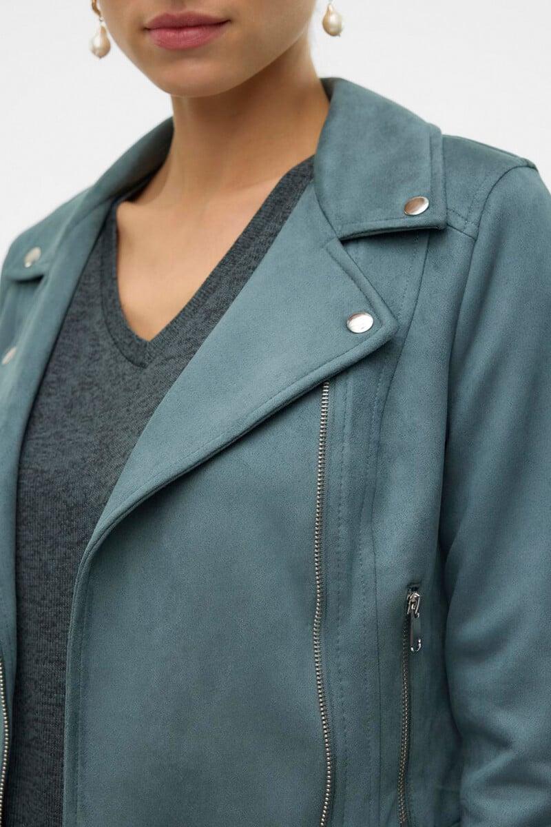 Cortefiel Cazadora De Ante Con Tachuelas