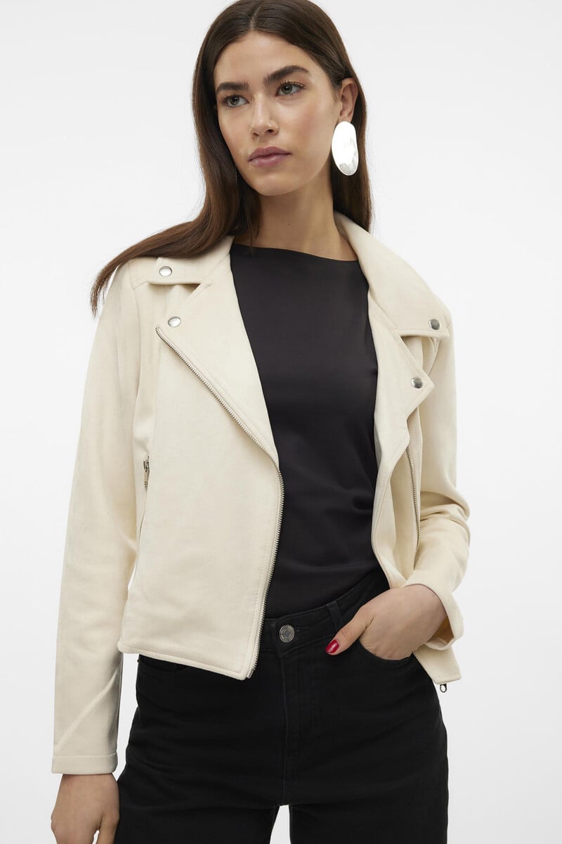 Cortefiel Cazadora de ante con tachuelas