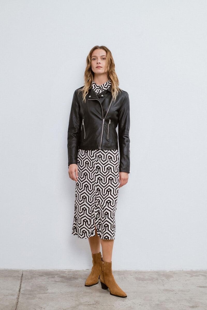 Cortefiel Cazadora Efecto Piel