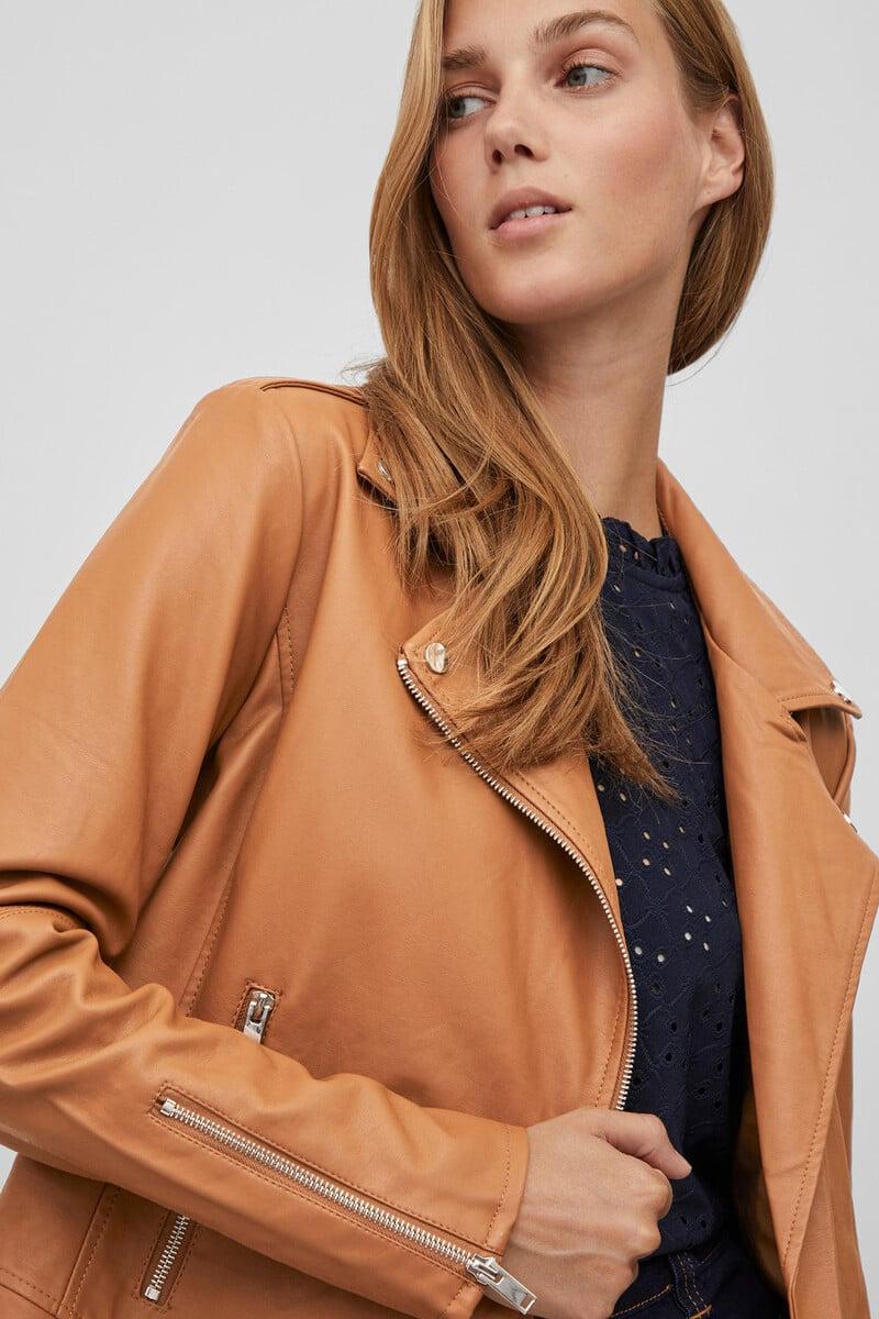 Cortefiel Cazadora Efecto Piel