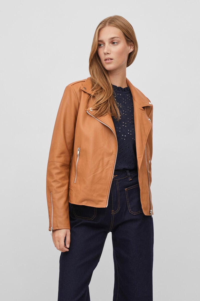 Cortefiel Cazadora Efecto Piel