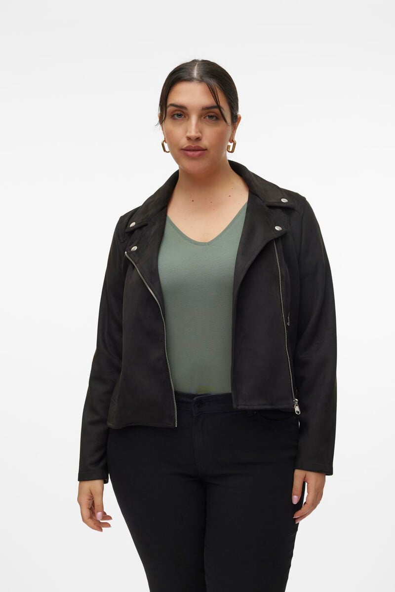 Cortefiel Cazadora Efecto Piel Talla Grande