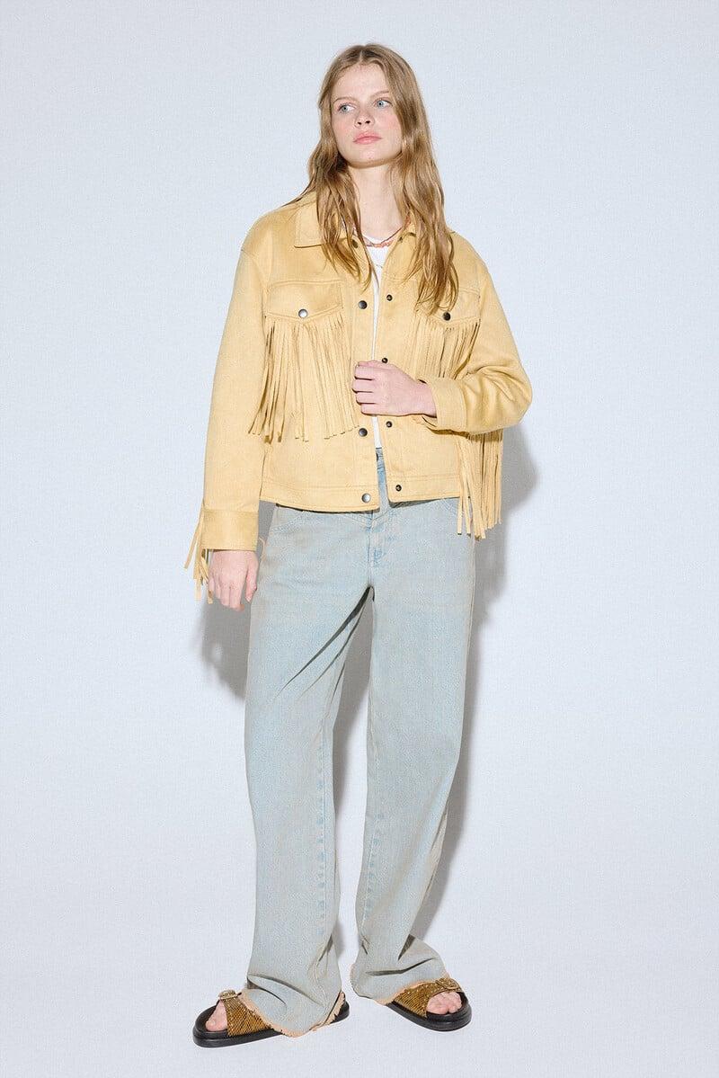 Cortefiel Cazadora Flecos Bolsillos