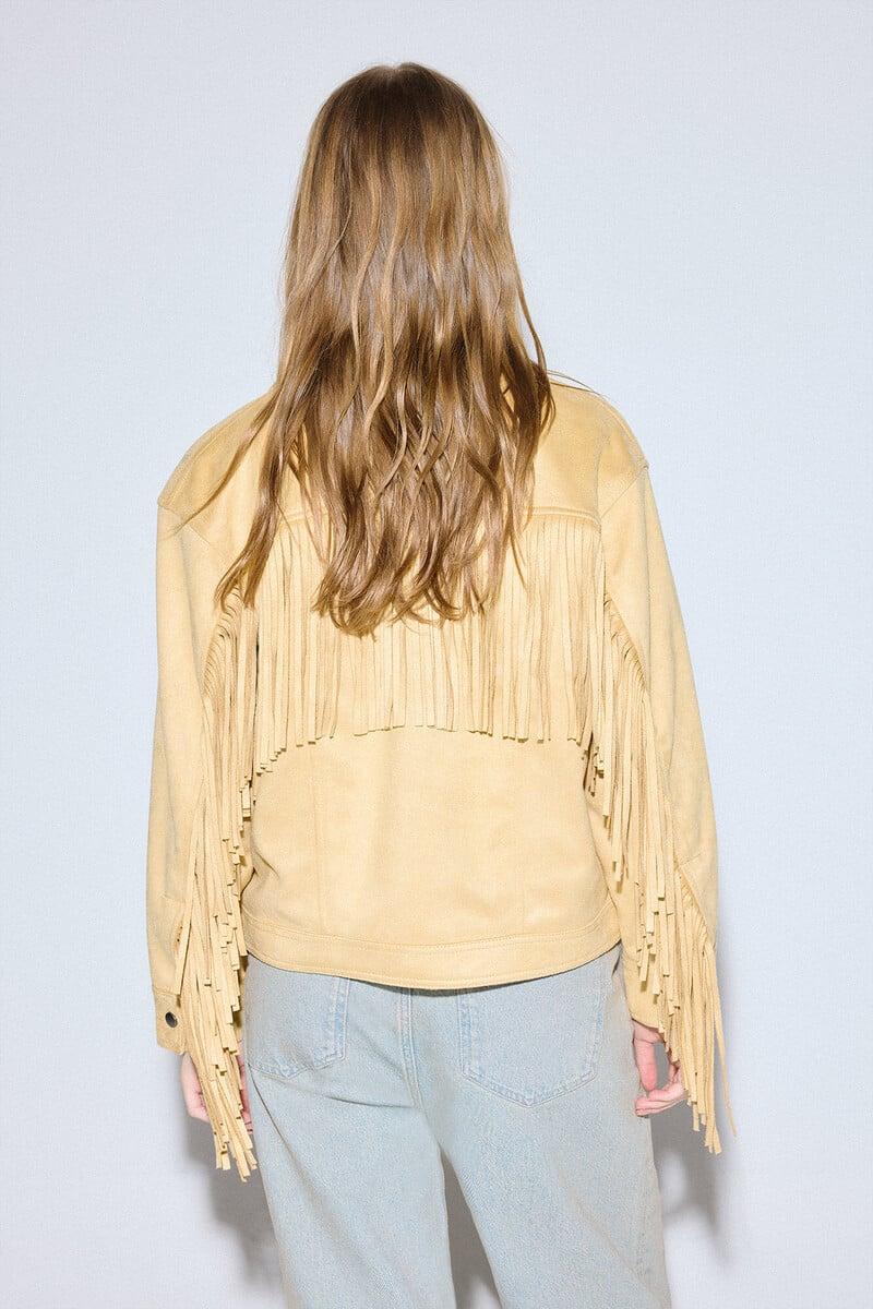 Cortefiel Cazadora Flecos Bolsillos