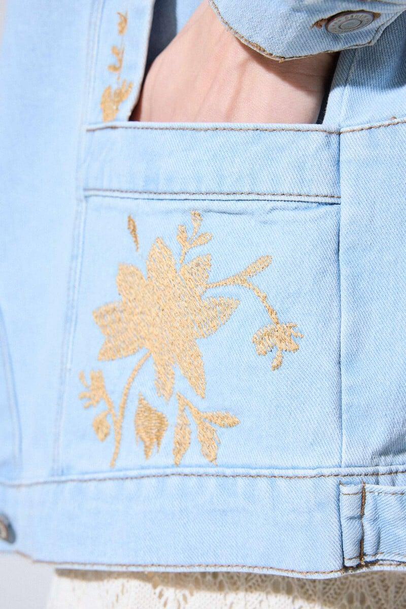 Cortefiel Cazadora Vaquera Bordada