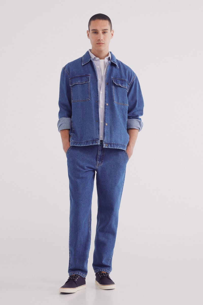Cortefiel Cazadora Vaquera Oversize Fit