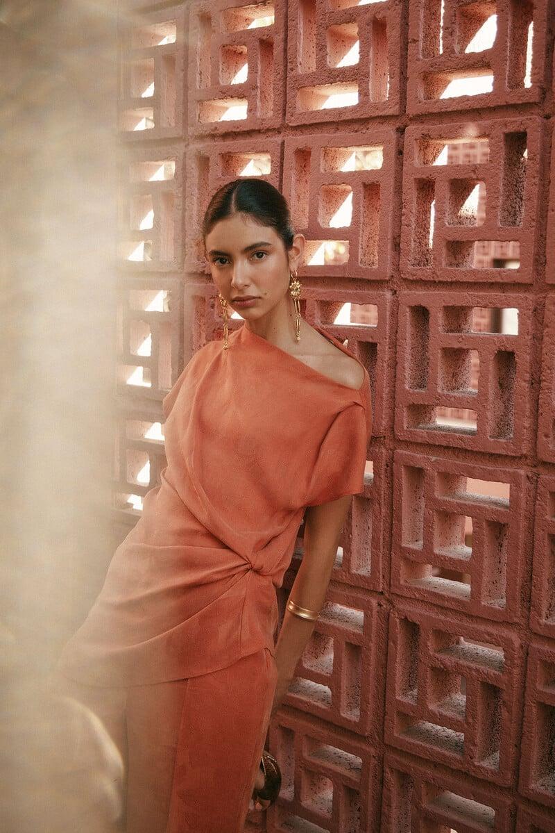 Cortefiel Celia. Top Nudo Jacquard