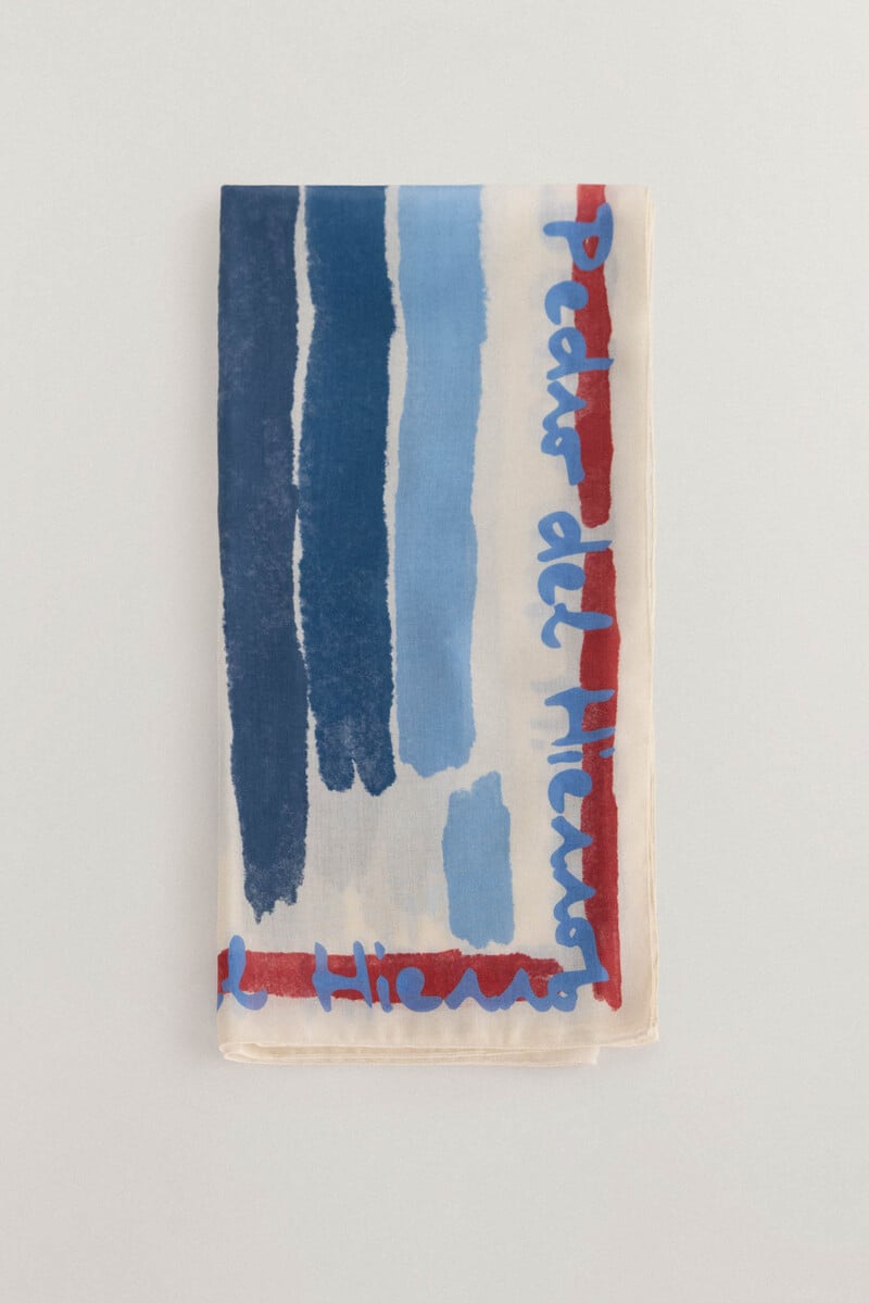 Cortefiel Chal Con Motivo De Acuarelas