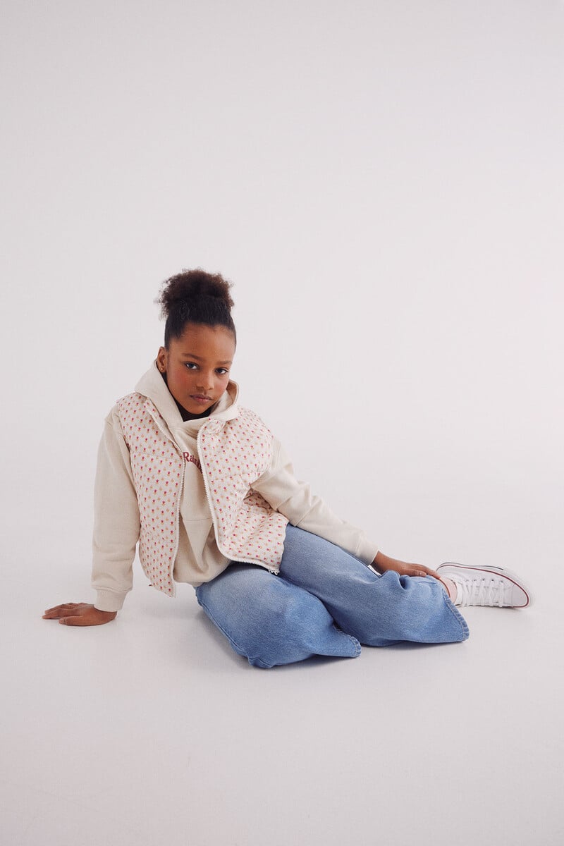 Cortefiel Chaleco Acolchado Estampado Niña