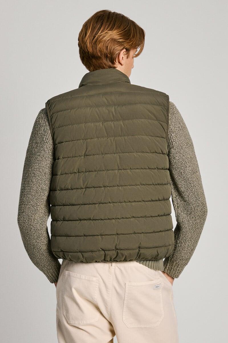 Cortefiel Chaleco Con Cuello De Embudo