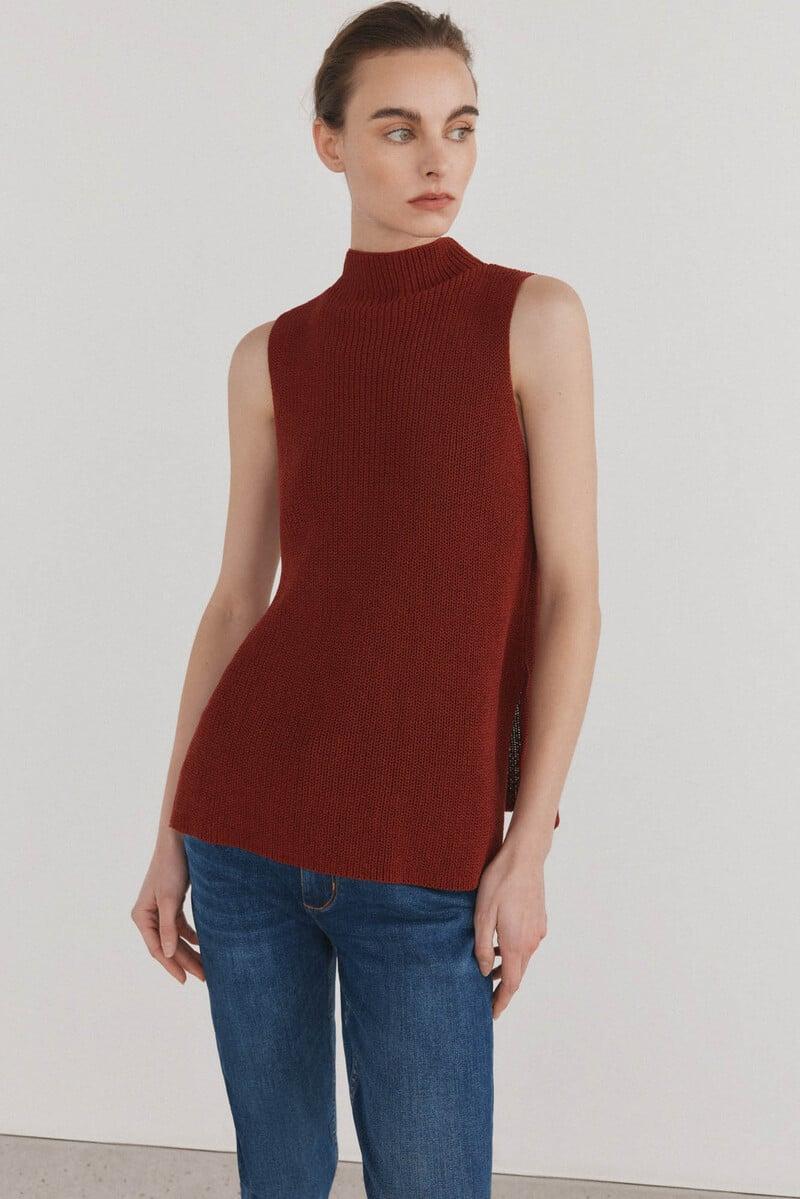 Cortefiel Chaleco de punto cinta