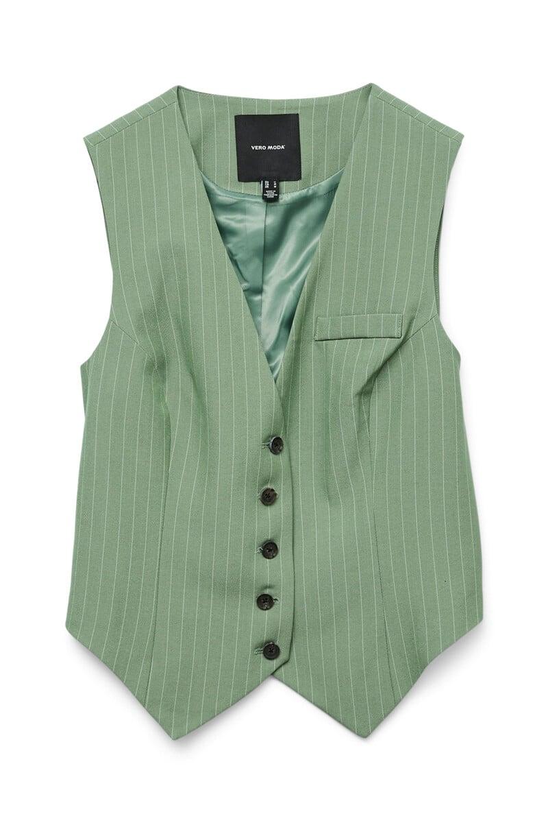 Cortefiel Chaleco de vestir estampado de rayas