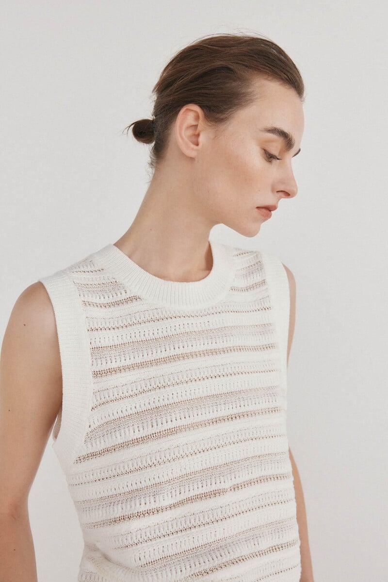 Cortefiel Chaleco estructura fantasía