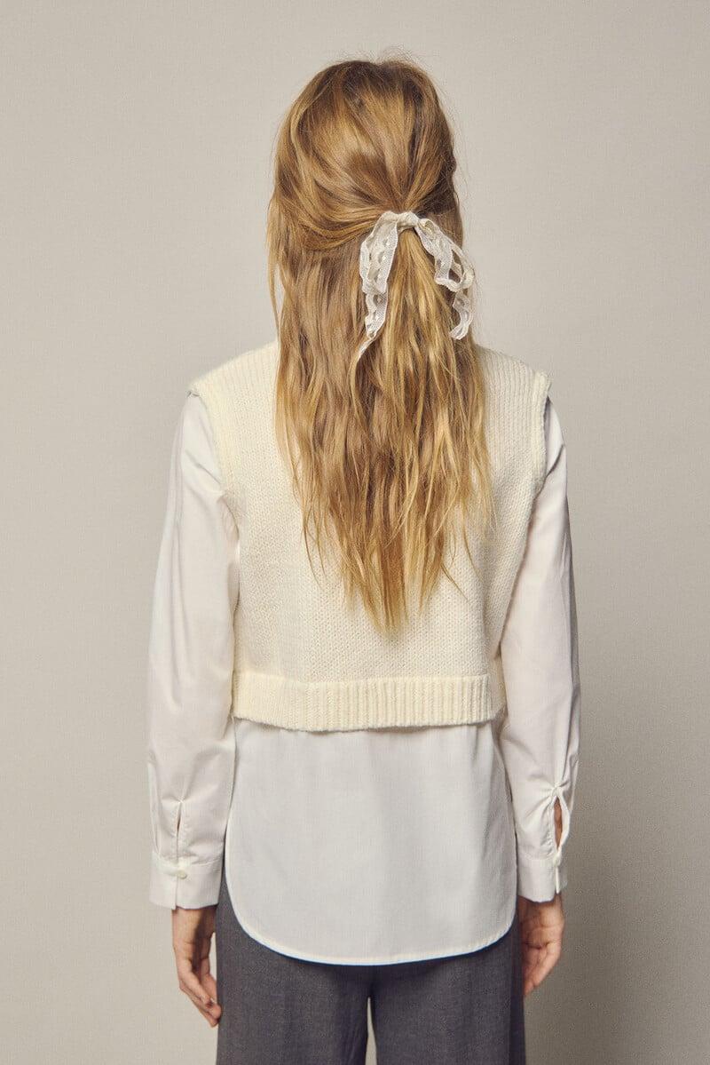 Cortefiel Chaleco Jersey Con Camiseta Niña