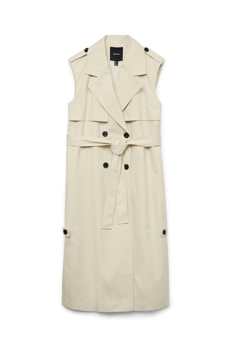 Cortefiel Chaleco largo de doble abotonadura