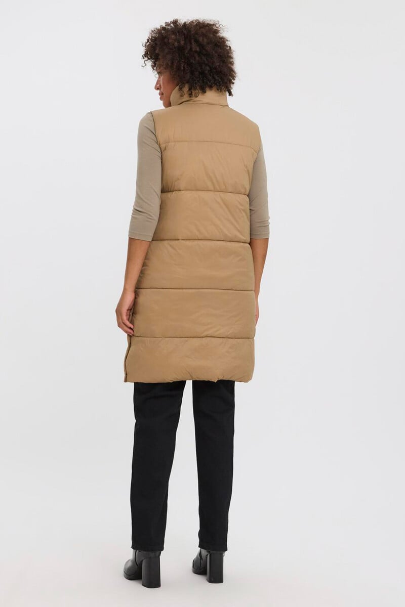 Cortefiel Chaleco Midi Acolchado De Mujer