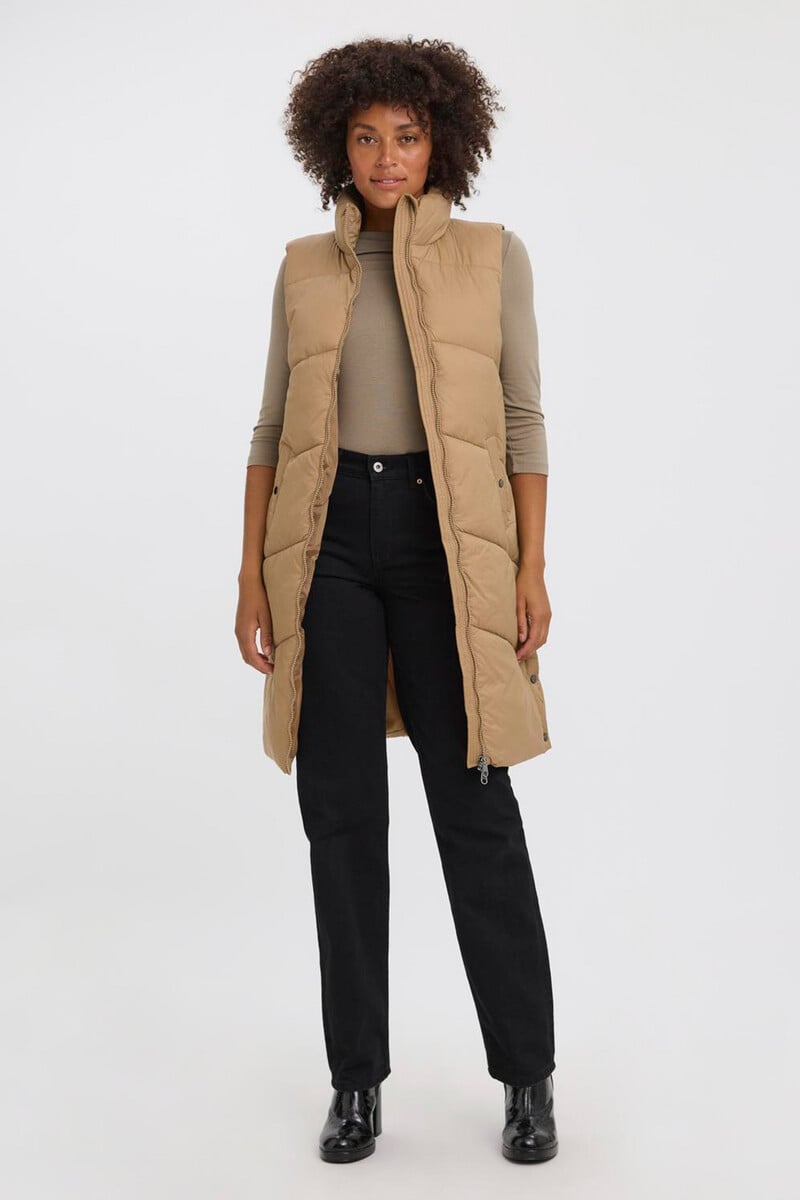 Cortefiel Chaleco midi acolchado de mujer