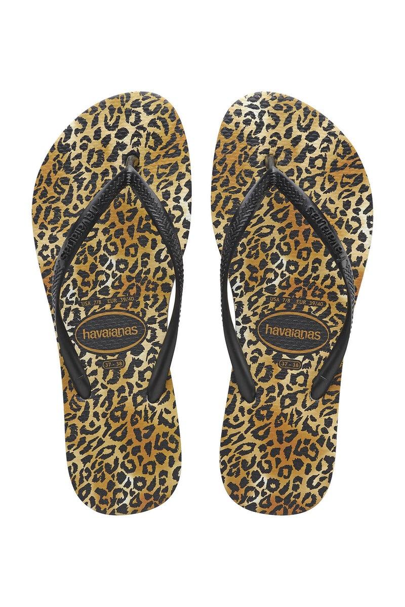 Cortefiel Chanclas Slim Leopard