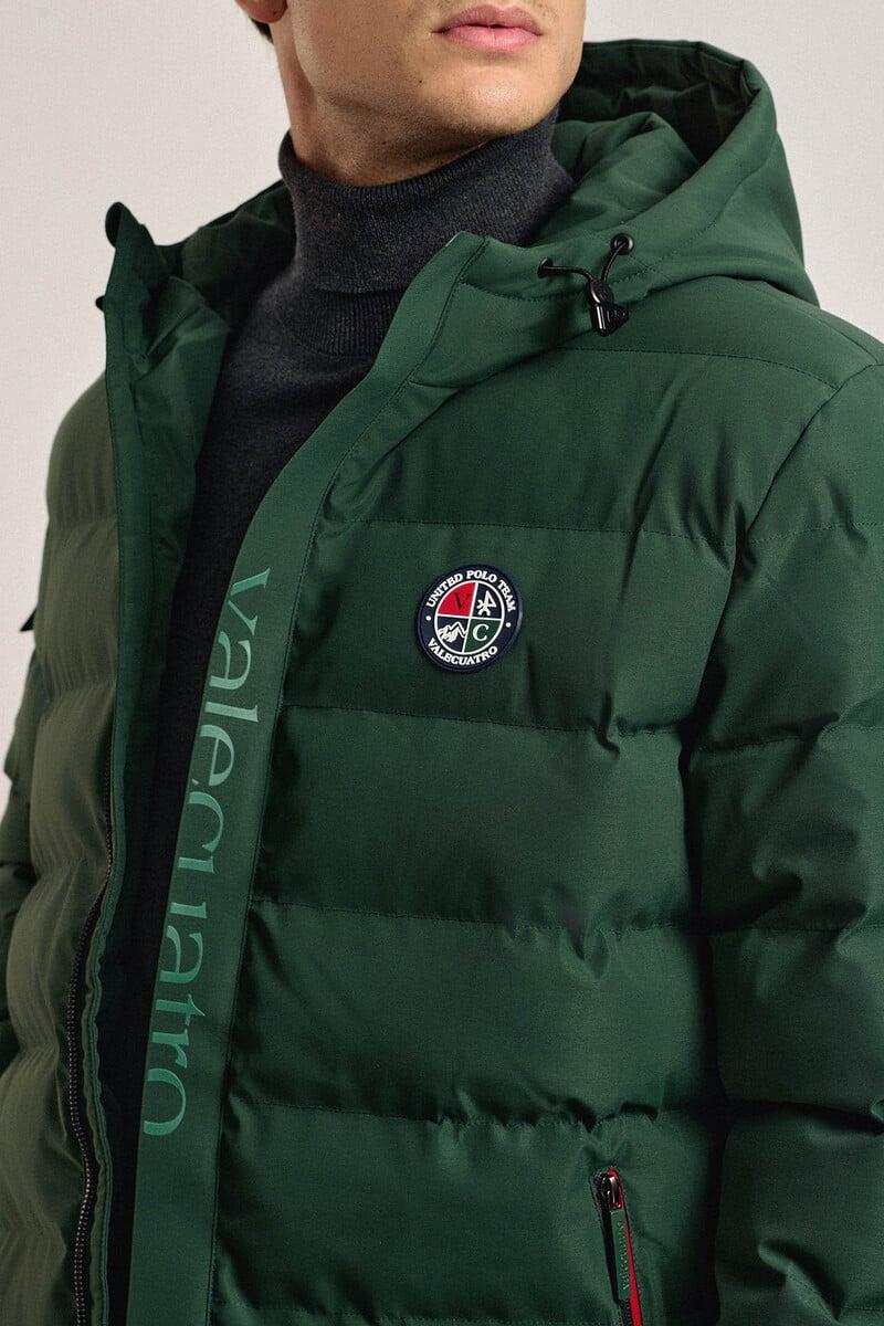 Cortefiel Chaqueta Acolchada Emboss Color Kaki