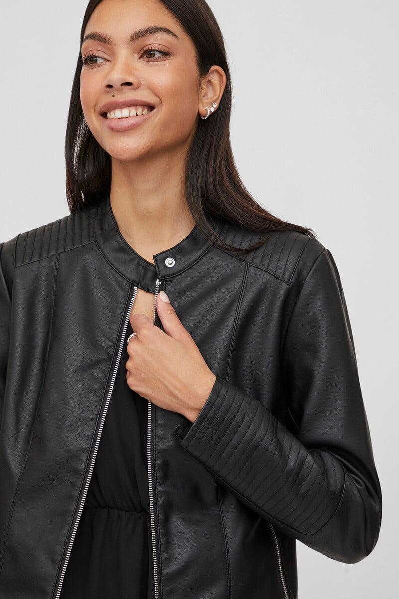 Cortefiel Chaqueta Biker Polipiel