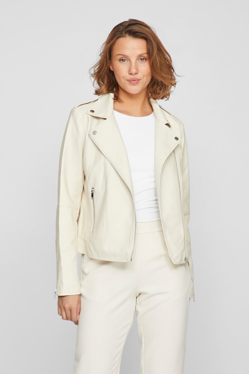 Cortefiel Chaqueta biker polipiel