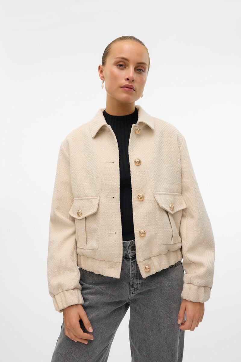 Cortefiel Chaqueta bomber botones dorados