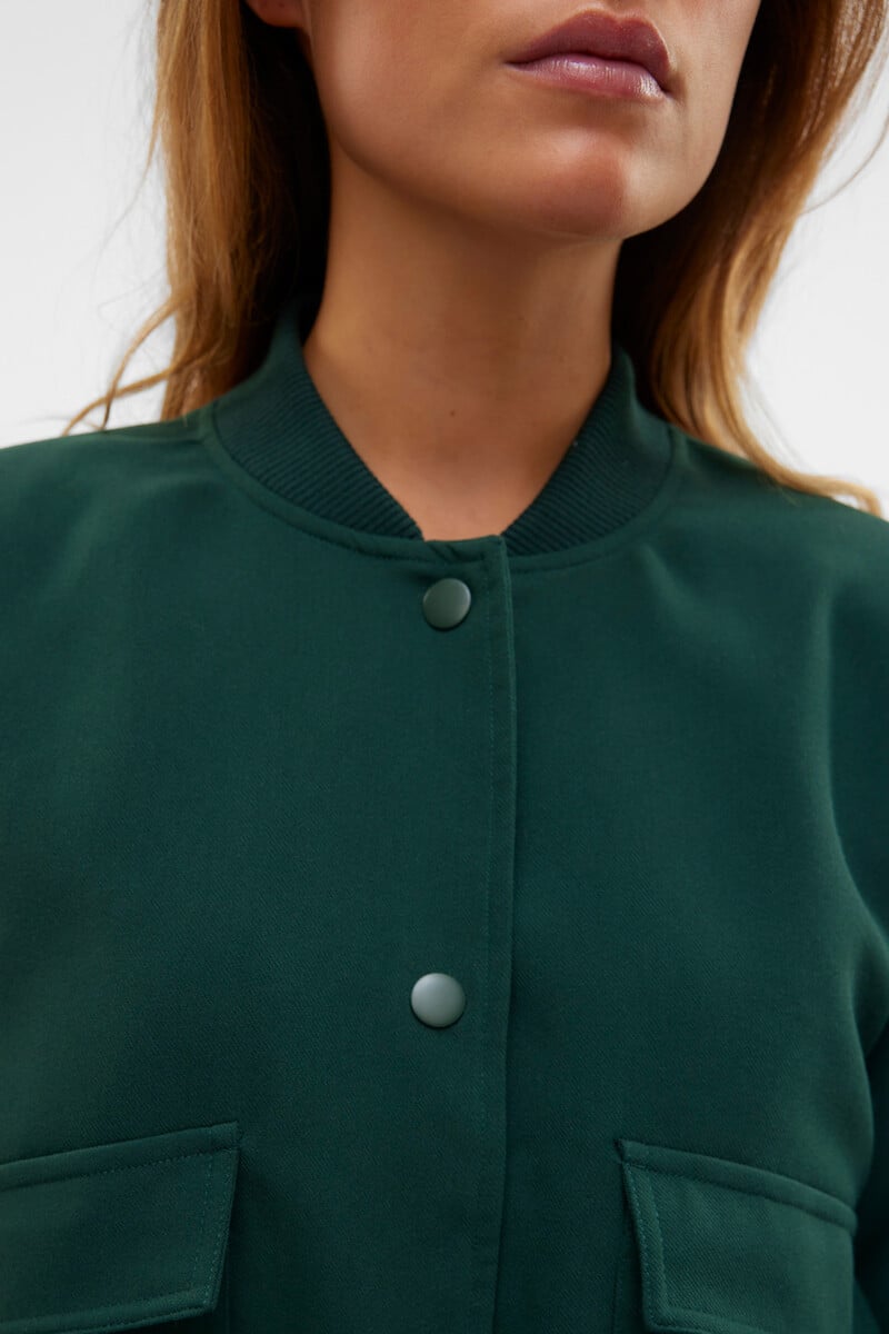 Cortefiel Chaqueta Bomber De Manga Larga