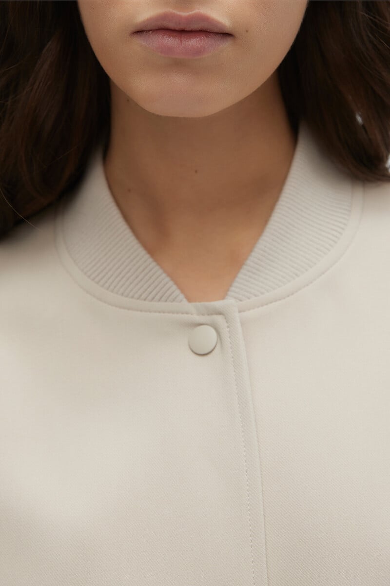 Cortefiel Chaqueta Bomber De Manga Larga