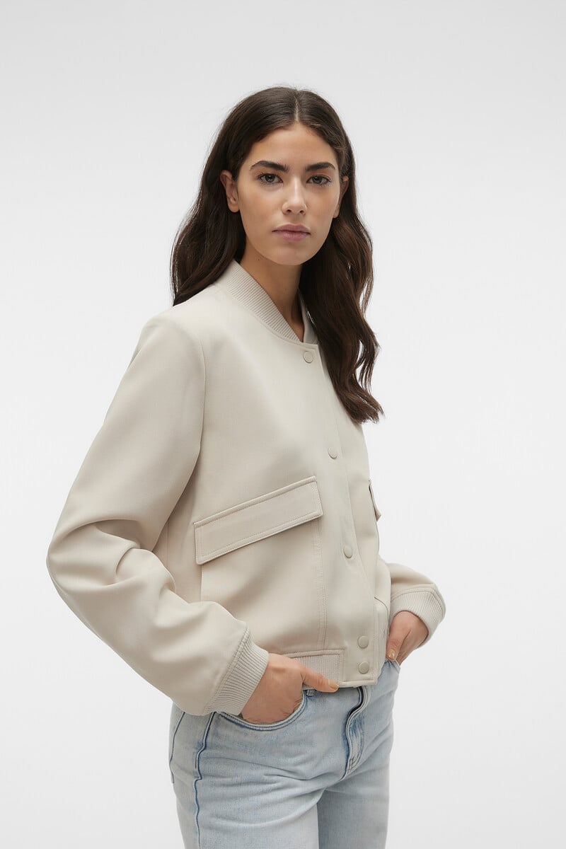 Cortefiel Chaqueta Bomber De Manga Larga