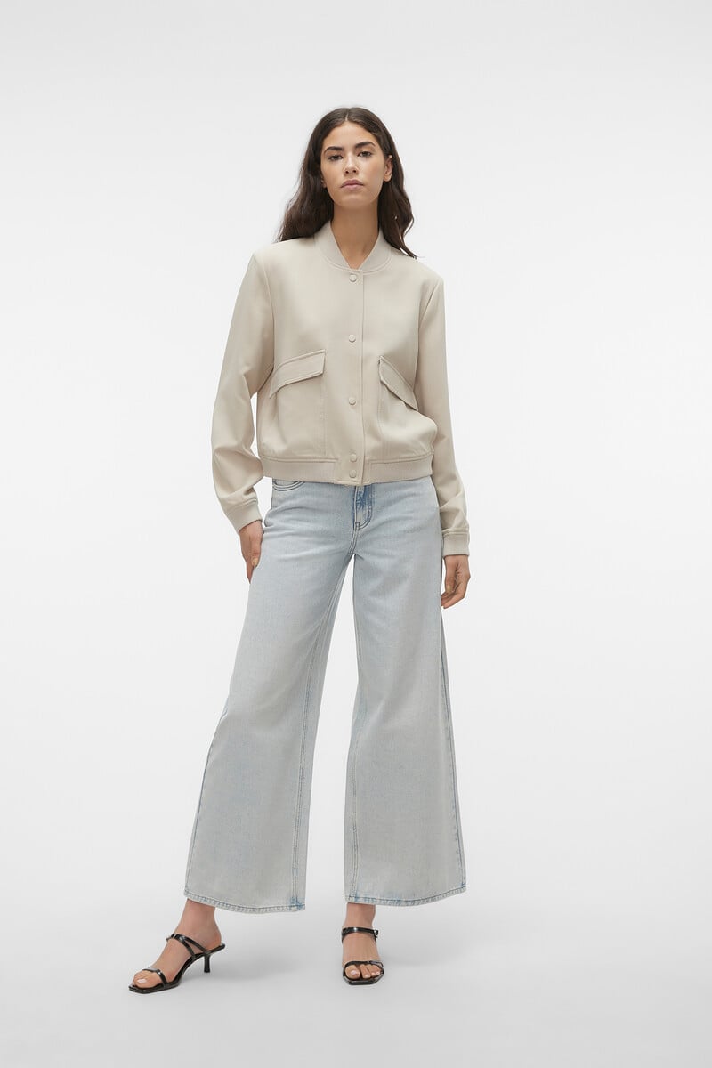 Cortefiel Chaqueta Bomber De Manga Larga