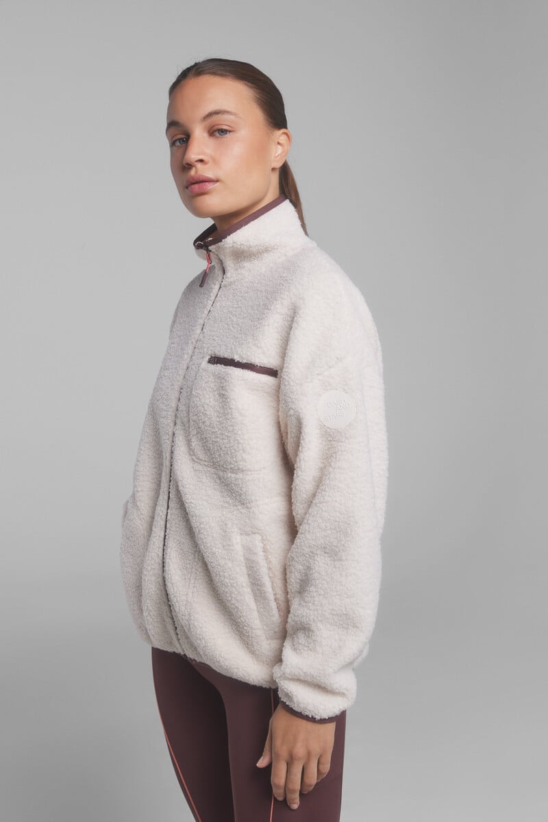 Cortefiel Chaqueta Borreguito Beige